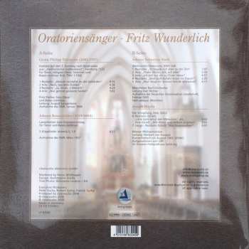 LP Fritz Wunderlich: Oratoriensänger - Fritz Wunderlich