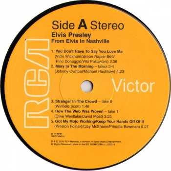 2LP Elvis Presley: From Elvis In Nashville