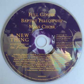 CD Full Gospel Baptist Fellowship Mass Choir: A New Thing (Experience The Fullness)