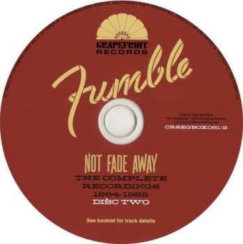 4CD Fumble: Not Fade Away - The Complete Recordings 1964 - 1982