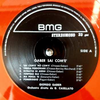LP Giorgio Gaber: Sai Com'è CLR
