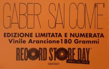 LP Giorgio Gaber: Sai Com'è CLR