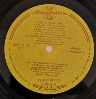 2LP/Doos Gábor Lehotka: Old Hungarian Organs