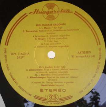 2LP/Doos Gábor Lehotka: Old Hungarian Organs