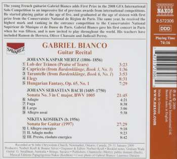 CD Johann Sebastian Bach: Guitar Recital