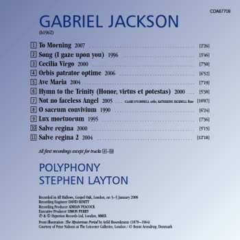 CD Polyphony: Not No Faceless Angel (Choral Music By Gabriel Jackson)