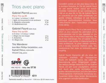 CD Gabriel Fauré: Trios Avec Piano