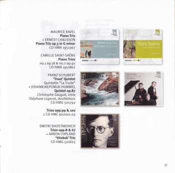 CD Gabriel Fauré: Trios Avec Piano
