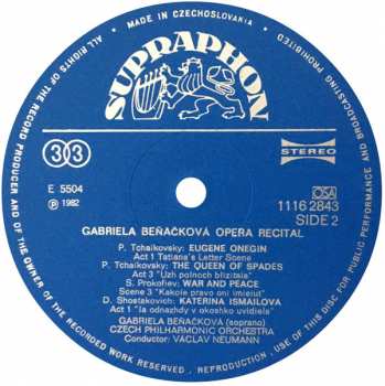 LP The Czech Philharmonic Orchestra: Soprano