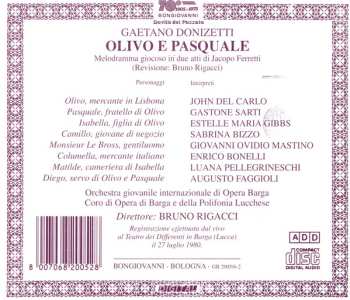 2CD Gaetano Donizetti: Olivo E Pasquale