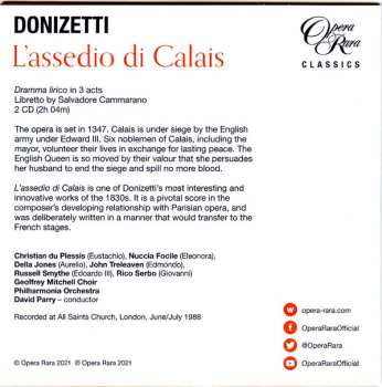 7CD/Doos Gaetano Donizetti: Il Diluvio Universale / Ugo Conte Di Parigi / L'Assedio Di Calais (Three Complete Operas) LTD