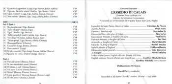 7CD/Doos Gaetano Donizetti: Il Diluvio Universale / Ugo Conte Di Parigi / L'Assedio Di Calais (Three Complete Operas) LTD