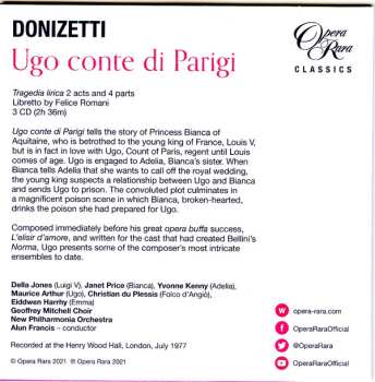 7CD/Doos Gaetano Donizetti: Il Diluvio Universale / Ugo Conte Di Parigi / L'Assedio Di Calais (Three Complete Operas) LTD