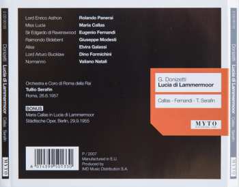 2CD Maria Callas: Lucia Di Lammermoor