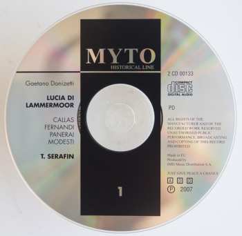 2CD Maria Callas: Lucia Di Lammermoor