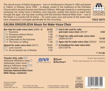 CD Estonian National Male Choir: Music For Male-voice Choir