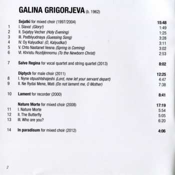 CD Galina Grigorjeva: Nature Morte