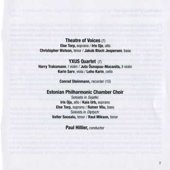 CD Galina Grigorjeva: Nature Morte