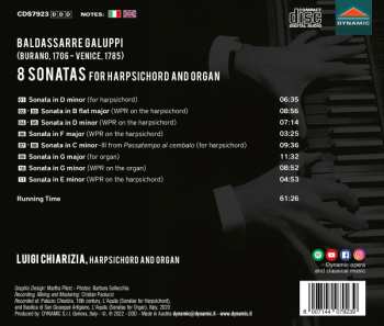 CD Luigi Chiarizia: 8 Sonatas For Harpsichord And Organ