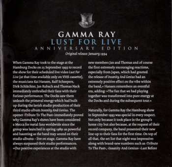 CD Gamma Ray: Lust For Live DIGI