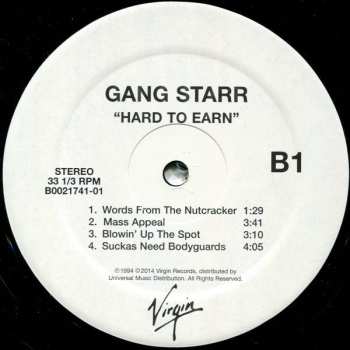 2LP Gang Starr: Hard To Earn