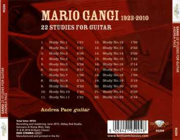 CD Mario Gangi: 22 Studies For Guitar