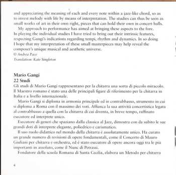 CD Mario Gangi: 22 Studies For Guitar