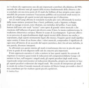 CD Mario Gangi: 22 Studies For Guitar