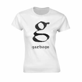 Merch Garbage: Tričko Dámské Logo Garbage (white) XXL