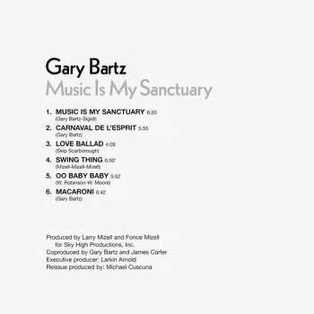 CD Gary Bartz: Music Is My Sanctuary