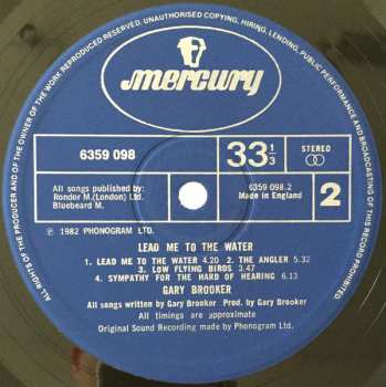 LP Gary Brooker: Lead Me To The Water