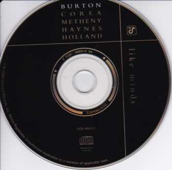 CD Dave Holland: Like Minds