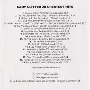 CD Gary Glitter: 20 Greatest Hits
