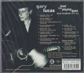 CD Gary Lucas: Level The Playing Field - Early Hurly Burly 1988-1994
