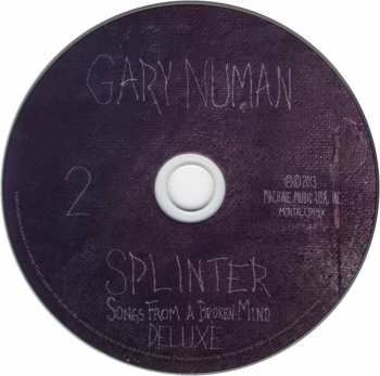 2CD Gary Numan: Splinter (Songs From A Broken Mind) LTD | DLX