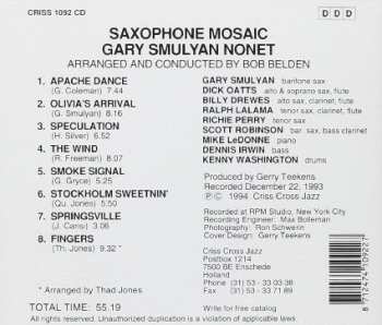 CD Gary Smulyan Nonet: Saxophone Mosaic