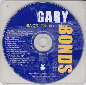 CD Gary U.S. Bonds: Back In 20