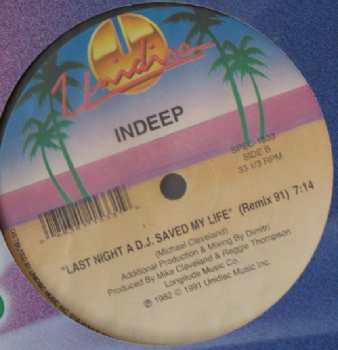 LP Gary's Gang: Keep On Dancin (Remake 91) / Last Night A DJ Saved My Life (Remix 91)