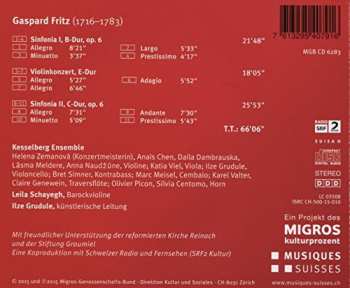 CD Leila Schayegh: Gaspard Fritz - Sinfonien I und II, Op. 6