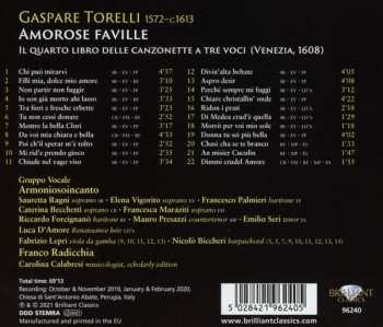 CD Armoniosoincanto: Amorose Faville, The Fourth Book Of Canzonette