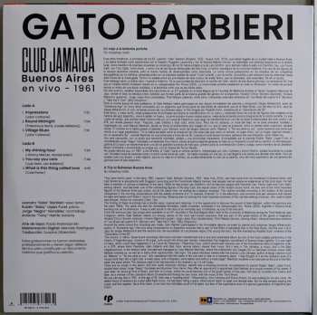 LP Gato Barbieri: Club Jamaica Buenos Aires En Vivo - 1961
