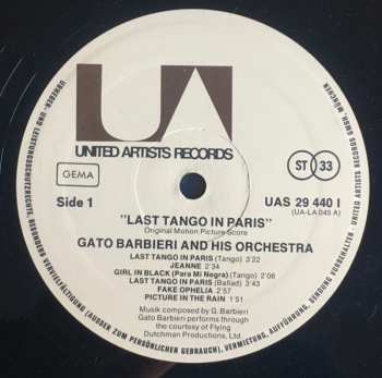 LP Gato Barbieri: Last Tango In Paris