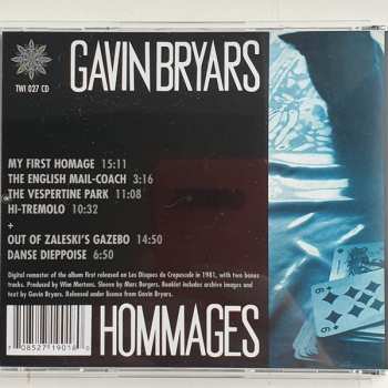 CD Gavin Bryars: Hommages