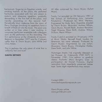 CD Gavin Bryars: Hommages