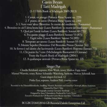 CD Gavin Bryars: I Tatti Madrigals