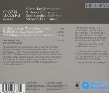 CD Gavin Bryars: Epilogue From Wonderlawn; Eight Irish Madrigals; The Church Closest To The Sea