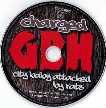 CD/DVD G.B.H.: City Baby Attacked By Rats
