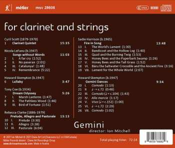 CD Gemini London: For Clarinet And Strings