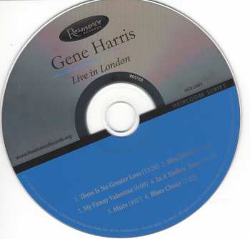 CD Gene Harris: Live In London
