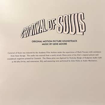LP Gene Moore: Carnival Of Souls (Original Motion Picture Soundtrack) CLR